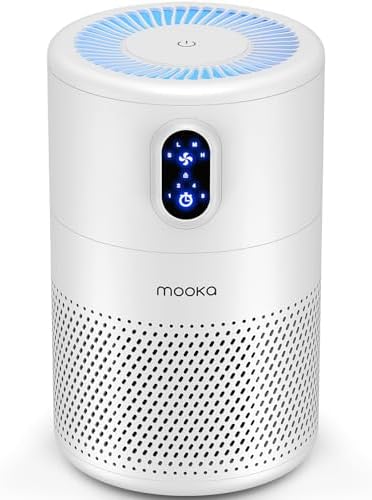 MOOKA Air Purifiers for Home Room up to 1076ft², True HEPA Filter, B-D02L by MOOKA