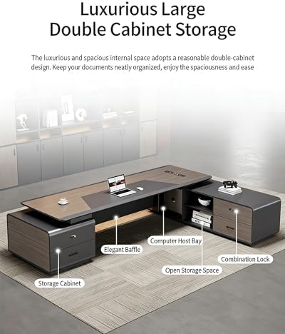 Executive Desk for CEOS, Large L-Shaped Desk - Image 7