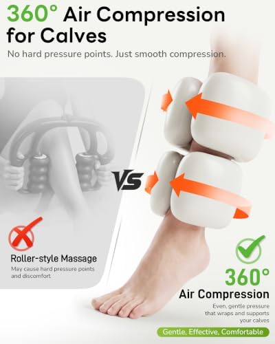 2 in 1 Shiatsu Foot and Calf Massager Machine with Adjustable Heat - Image 5
