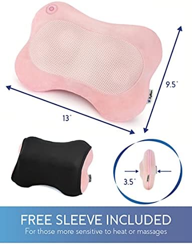 Zyllion ZMA-13 Back and Neck Massager with Heat for Pain Relief, Pink - Image 6