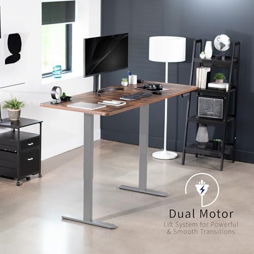 VIVO Rustic Vintage Brown 71 x 30 in Standing Desk, DESK-KIT-E2G7N - Image 4