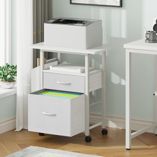 GYIIYUO 2 Drawer File Cabinet 24''W, Mobile Filing Cabinet, Printer Stand - Image 2
