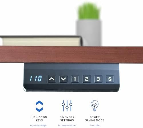 VIVO Dark Walnut 71 x 36 in Standing Desk, DESK-KIT-E2B7D-36 - Image 5