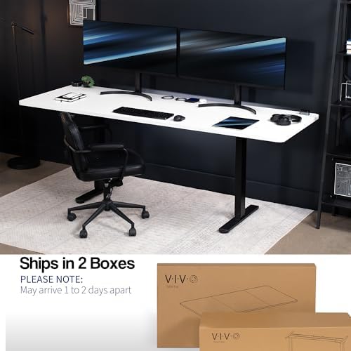 VIVO White 83 x 30 in Standing Desk, DESK-KIT-E2B84-30W - Image 4