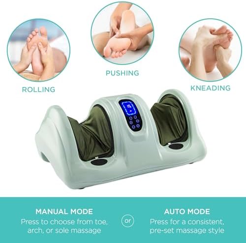Best Choice Products Shiatsu Foot Massager with Remote Control, Sage - Image 4