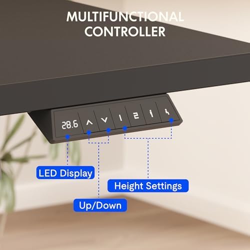 FLEXISPOT 55"x28" Electric Standing Desk, Black - Image 6