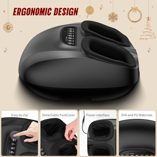Shiatsu Foot Massager Machine with Heat and Deep Kneading - Image 6