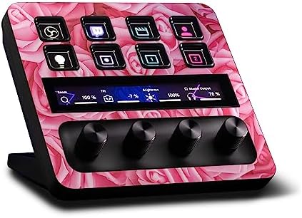 MightySkins Skin Compatible with Elgato Stream Deck + - Super Pink Roses | Protective, Durable, and Unique Vinyl Decal wrap Cover | Easy to Apply, Remove, and Change Styles | Made in The USA by MIGHTY+SKINS