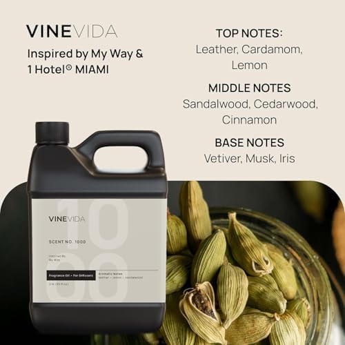 VINEVIDA [32 Fl Oz] Scent № 1000 Inspired by My Way Diffuser Oil; Hotel Scents for Cold Air Diffuser - Waterless Diffuser Oil - Image 2