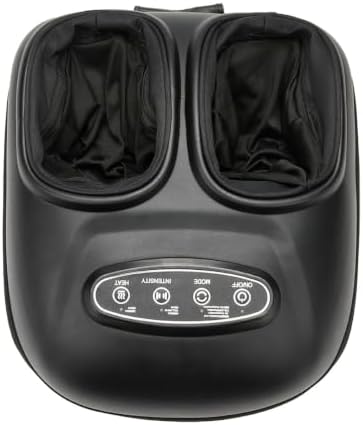 LINGTENG Foot Massager, Heated Foot Massager (Agate Black) by LINGTENG