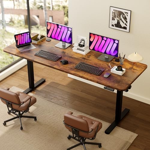 Monomi 79" Large Electric Standing Desk,Height Adjustable for Two-Person by MONOMI