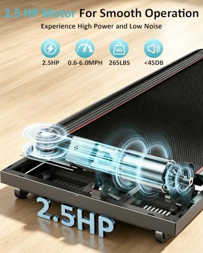 Walking Pad with Auto 12% Incline Handle Bar,Foldable Treadmill for Home - Image 4