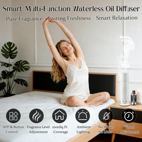 Waterless Essential Oil Diffuser, Scent Air Machine for Home with Hotel Scent Oil, Covers Up to 1000 Sq.Ft, Adjustable Mist & Timer, Hotel and Commercial Use - Image 3