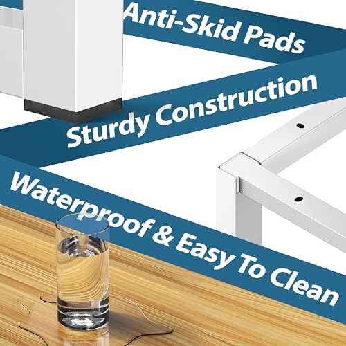 SHW Mission 32-Inch Home Office Computer Desk, Oak - Image 6