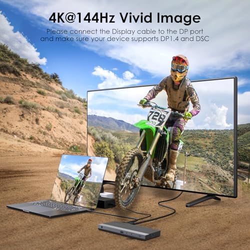 Laptop Docking Station,WAVLINK Triple monitors dock,Dual DisplayPort,HDMI - Image 3