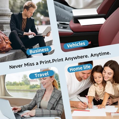 HPRT Portable Printer Wireless for Travel, Inkless Thermal Printer Matte - Image 7