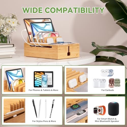 Pezin&Hulin Charging Station for Multiple Devices with 10 Port HUB, 6 Cable - Image 3