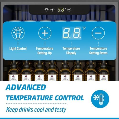 Erivess Compact Beverage Refrigerator, 76 Can/1.7 Cu Ft Mini Fridge, Silver - Image 6