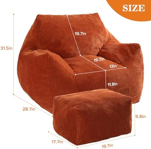 Big Bean Bag Chair for Adults, Ultra Soft BeanBag for Living Room - Image 2