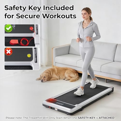 Walking Pad Treadmill for Home, Lightweight Walk Machine with Remote Control and LED Display, Portable Treadmill Under Desk for Walking, Jogging, Running - Image 6