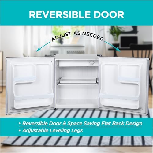 BLACK+DECKER 1.7 Cu. Ft. Compact Refrigerator, BCRK17V, Stainless Look - Image 6