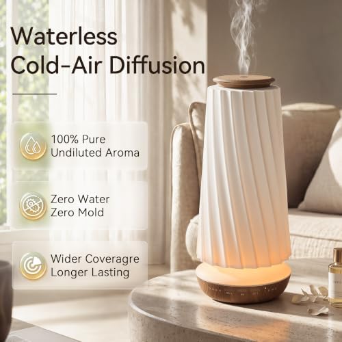 Waterless Essential Oil Diffuser for Home, Cold Air Scent Machine with Ambient Light, Smart App Control, Includes 100ml Oil - Image 2