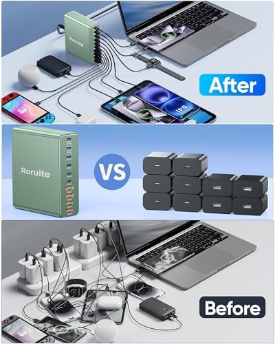 1000W USB C Charging Station, 120W PD GaN5 Super Fast USB C Charger Block - Image 7