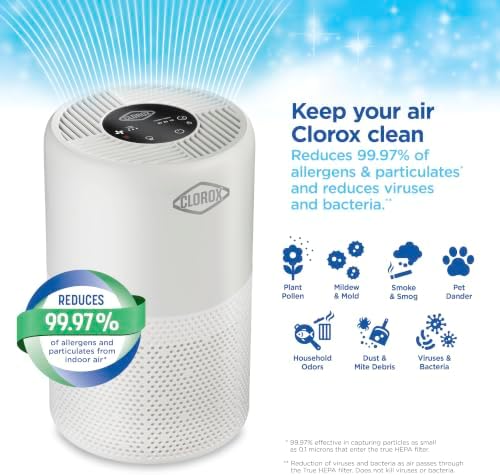 Clorox Medium Room Turbo Air Purifiers for Home With True HEPA Filter - Image 3