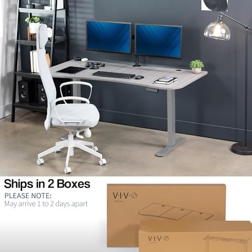 VIVO Dark Gray 60 x 24 in Standing Desk, DESK-KIT-E2G1G - Image 5