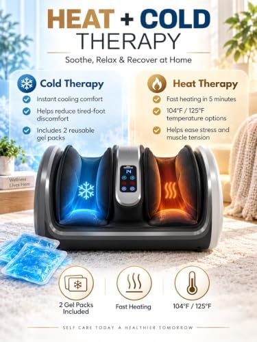 Shiatsu FSA Foot Massager with Heat, HSA Eligible Electric Foot Massager - Image 2