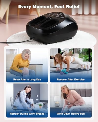 KNQZE Shiatsu Foot Massager with Heat, Adjustable Arch-Lift Massage Design - Image 6
