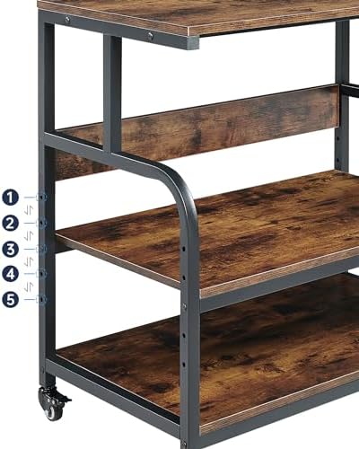 Fannova 32.3" Wide Extra Large Printer Stand with Adjustable Storage Shelf - Image 4