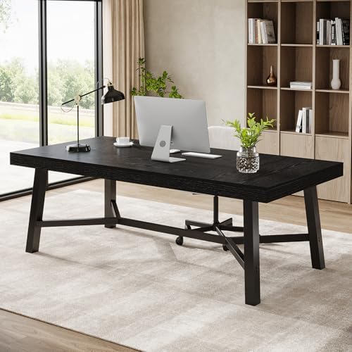 Tribesigns 71-Inch Executive Desk, Farmhouse Computer Desk for Home Office - Image 4