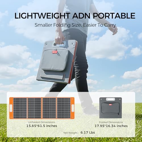 Solar Generator With Solar Panel Included, FF Flashfish 151Wh Portable Power Station+100W Solar Panel(DC/USB-A/USB-C Output), Backup Power Battery For Home Blackout/RV/Camping - Image 7