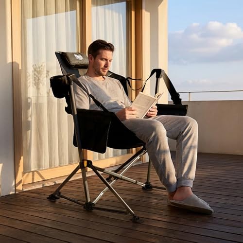 TIMBER RIDGE Hammock Camping Chair, Portable Oversized Swinging Camp Chairs - Image 3