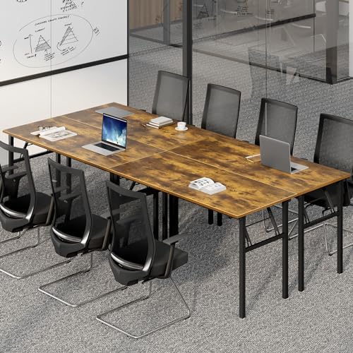 Need Office Computer Desk 60 Inch Sturdy Folding Laptop Table Retro - Image 4