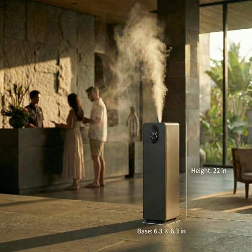 Waterless Essential Oil Diffuser, Smart App Controlled Scent Diffuser for Large Room, Covers Up to 6000 Sq Ft, Quiet Aroma Diffuser for Home Hotel Office (Black) - Image 2