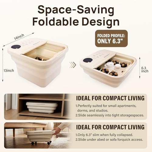Collapsible Foot Spa Foot Soaking Tub Foot Spa Bath Massager with Heat - Image 3