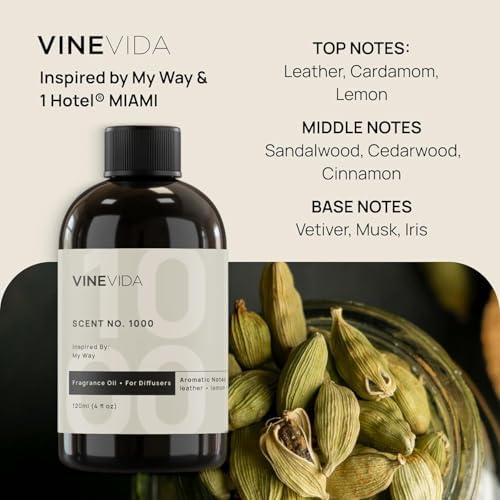 VINEVIDA Studio Waterless Diffuser and 3 Hotel Fragrance Oils - Diffuser for Home - Room Fragrance Air Diffuser [White Aroma Diffuser] - Image 2