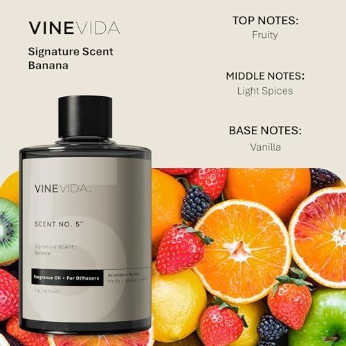VINEVIDA [16 Fl Oz] Banana Fragrance Oil for Cold Air Diffusers, Essential Oils for Diffuser Oil Refill & Air Freshener Room Spray - Image 2