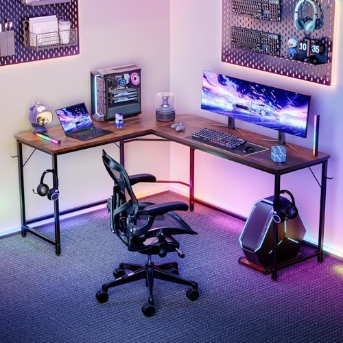 66" L Shaped Gaming Desk Reversible Corner Desk for Home Office - Image 2