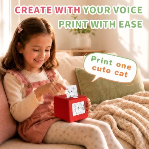 AI Voice Sticker Maker for Kids - Mini Inkless Thermal Printer Portable - Image 3