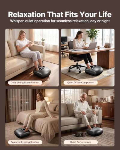 Shiatsu Foot Massager with Heat and Air Compression for Plantar Fasciitis - Image 7