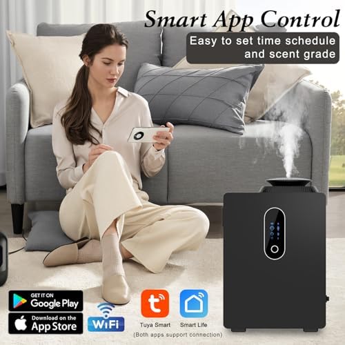 2026 Upgraded HVAC Scent Diffuser Machine Cover 6000 Sq.Ft With WIFI Control for Large Room, 1000ML Scent Air Machine For Home, Waterless Cold Air Aromatherapy Essential Oil Diffuser for Hotel, Office - Image 4