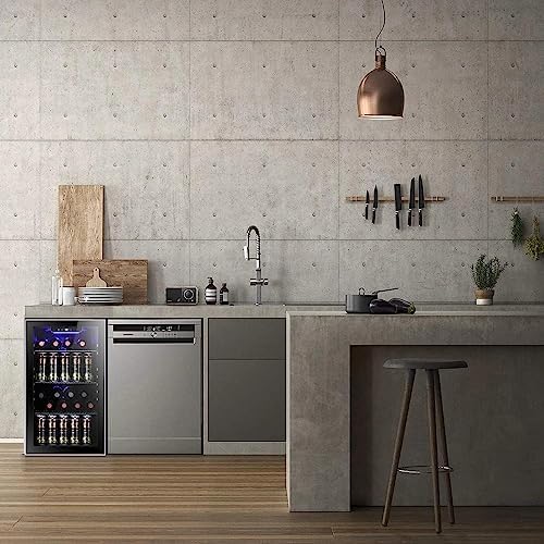 Antarctic Star Wine Cooler Cabinet Beverage Refrigerator 3.2cu.ft Black - Image 6