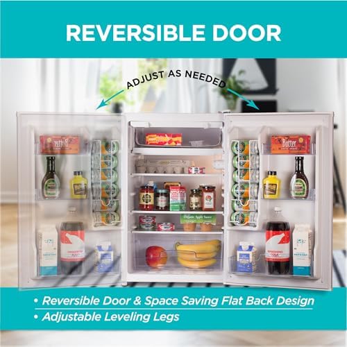 BLACK+DECKER 4.3 Cu. Ft. Compact Refrigerator, Energy Star, BCRK43W, White - Image 5