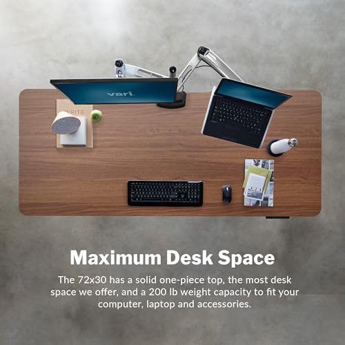 Vari Classic Electric Standing Desk – 72x30 – Walnut/Slate - Image 4
