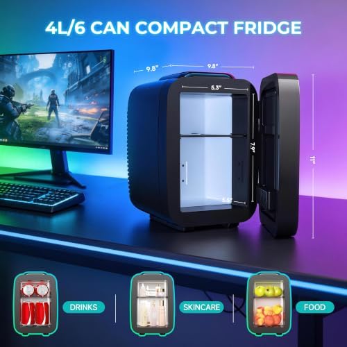 BEICHEN Mini Fridge 4L/6 Can With APP Light Controller for Gaming Room - Image 5
