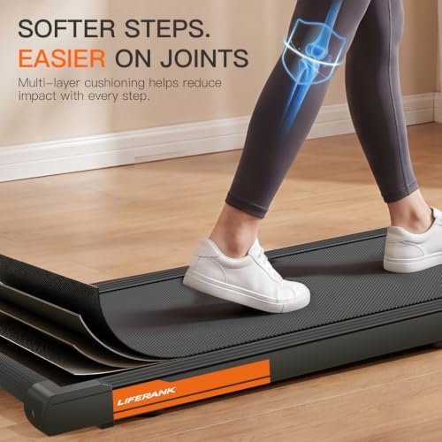 Walking Pad Treadmill for Home Office, Portable Under Desk Treadmill with Incline, Mini Compact Walking Jogging Running Exercise Machine with Remote Control and LED Display - Image 5