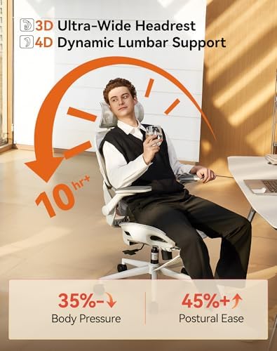 SIHOO B100 PRO Ergonomic Mesh Office Chair with Footrest - Image 2